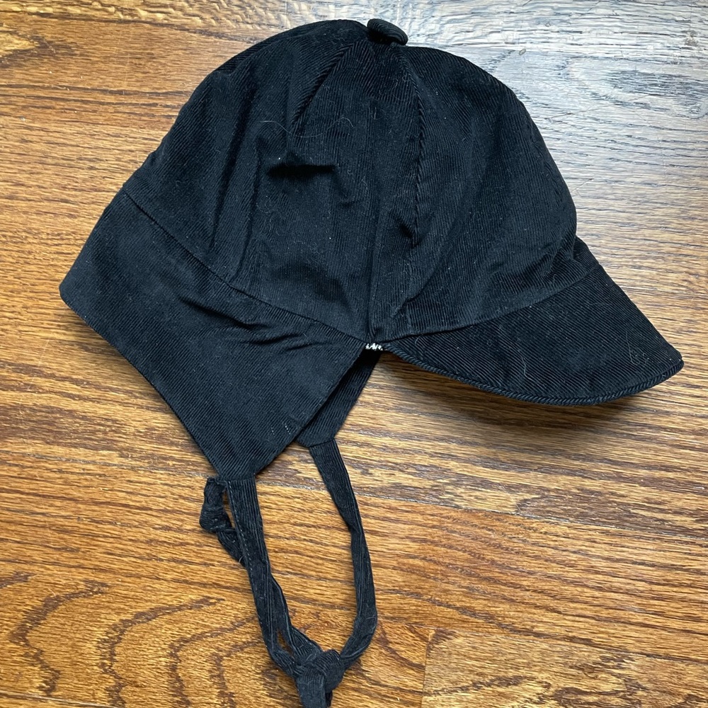 Ragsland boys hat black corduroy size 18 months EUC